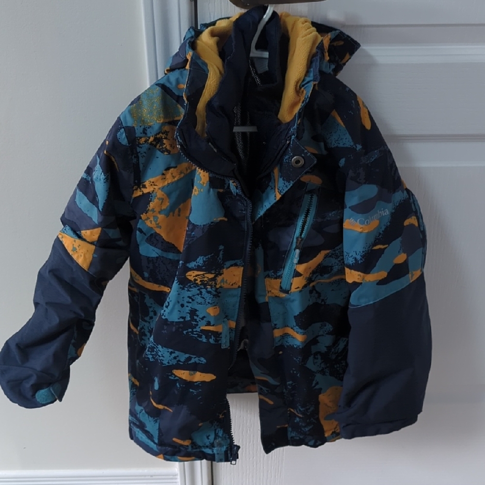 Extremely Warm Columbia Kids' Size M(8) Multicolor Puffer Jacket